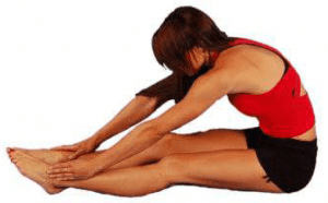 3. Seated hamstring stretch