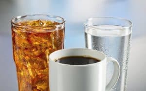 7. Plain water coffee soda