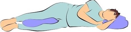 1. Sleep on sides for sciatica