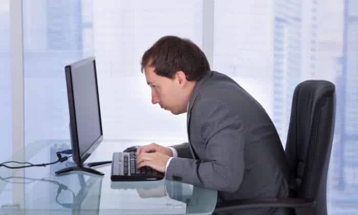 6. working sitting