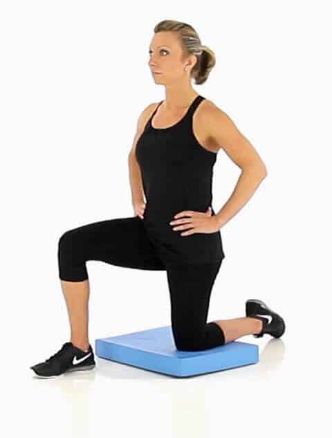 2. Kneeling hip flexor stretch