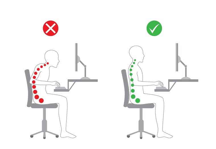 Good sitting posture